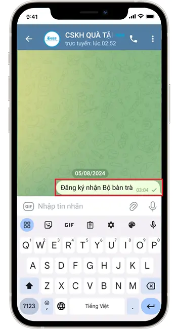 Bước 3: Gửi thông tin khuyến mãi muốn nhận để được hỗ trợ.